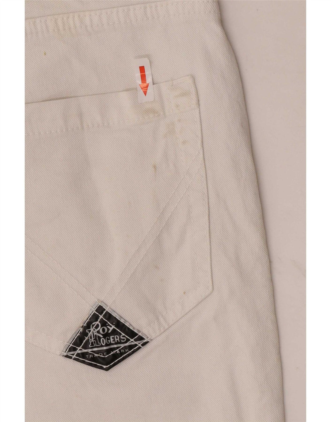 Pantaloncini di jeans da donna Roy Rogers IT 44 Medium W30 Cotone bianco