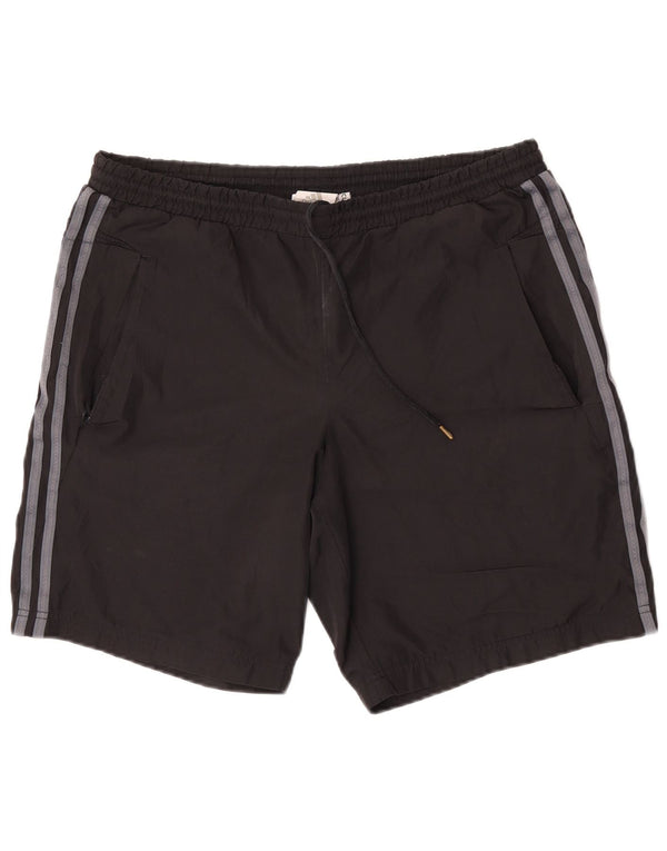 Pantaloncini sportivi Adidas Clima 365 da uomo, poliestere color block medio nero