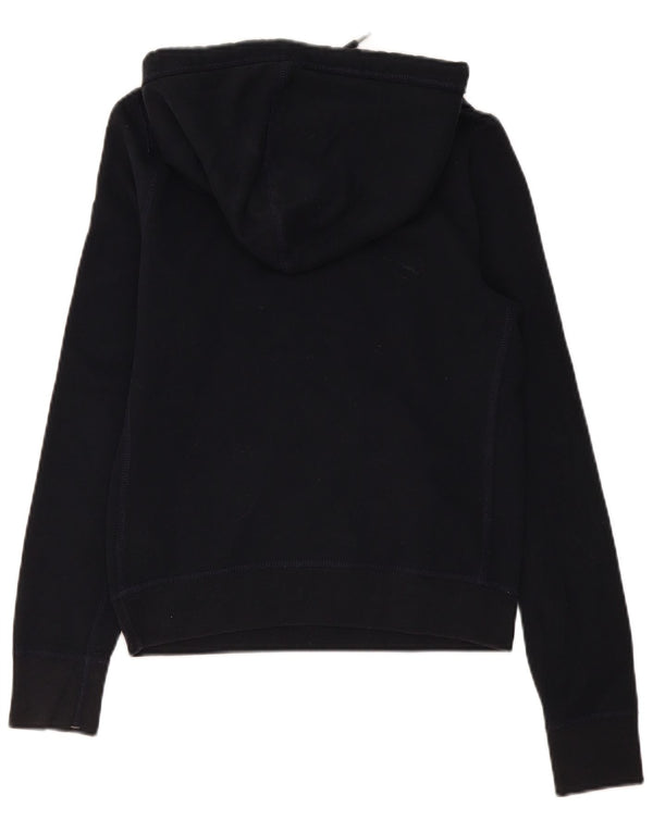 Maglione con cappuccio grafico da donna Abercrombie & Fitch UK 12 cotone nero medio