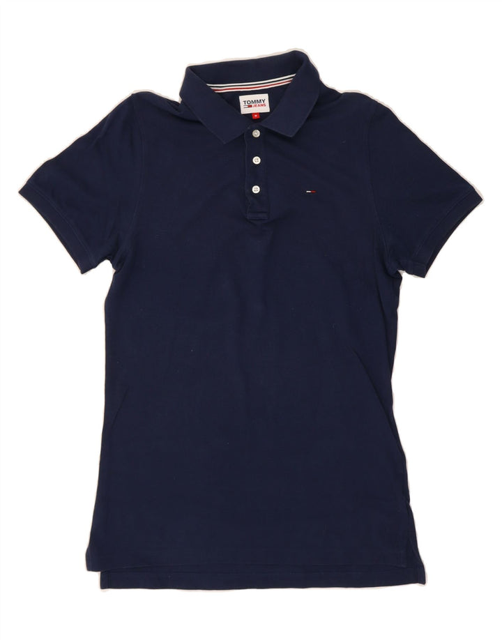 TOMMY HILFIGER Mens Polo Shirt Medium Navy Blue Cotton Vintage Tommy Hilfiger and Second-Hand Tommy Hilfiger from Messina Hembry 