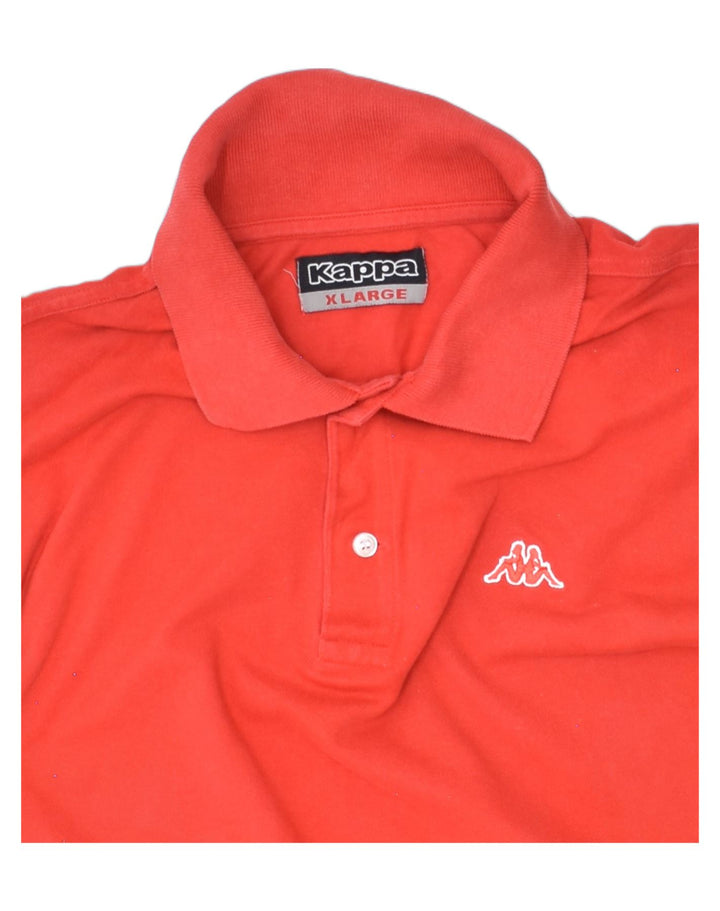 KAPPA Mens Polo Shirt XL Red Cotton | Vintage Kappa | Thrift | Second-Hand Kappa | Used Clothing | Messina Hembry 