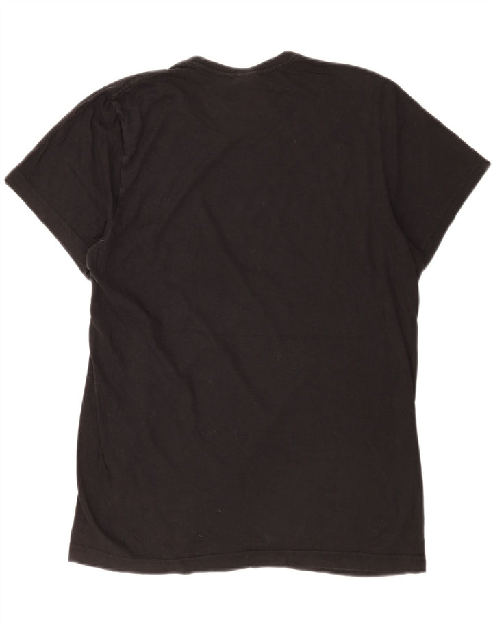 T-shirt grafica da uomo Adidas Top in cotone nero medio