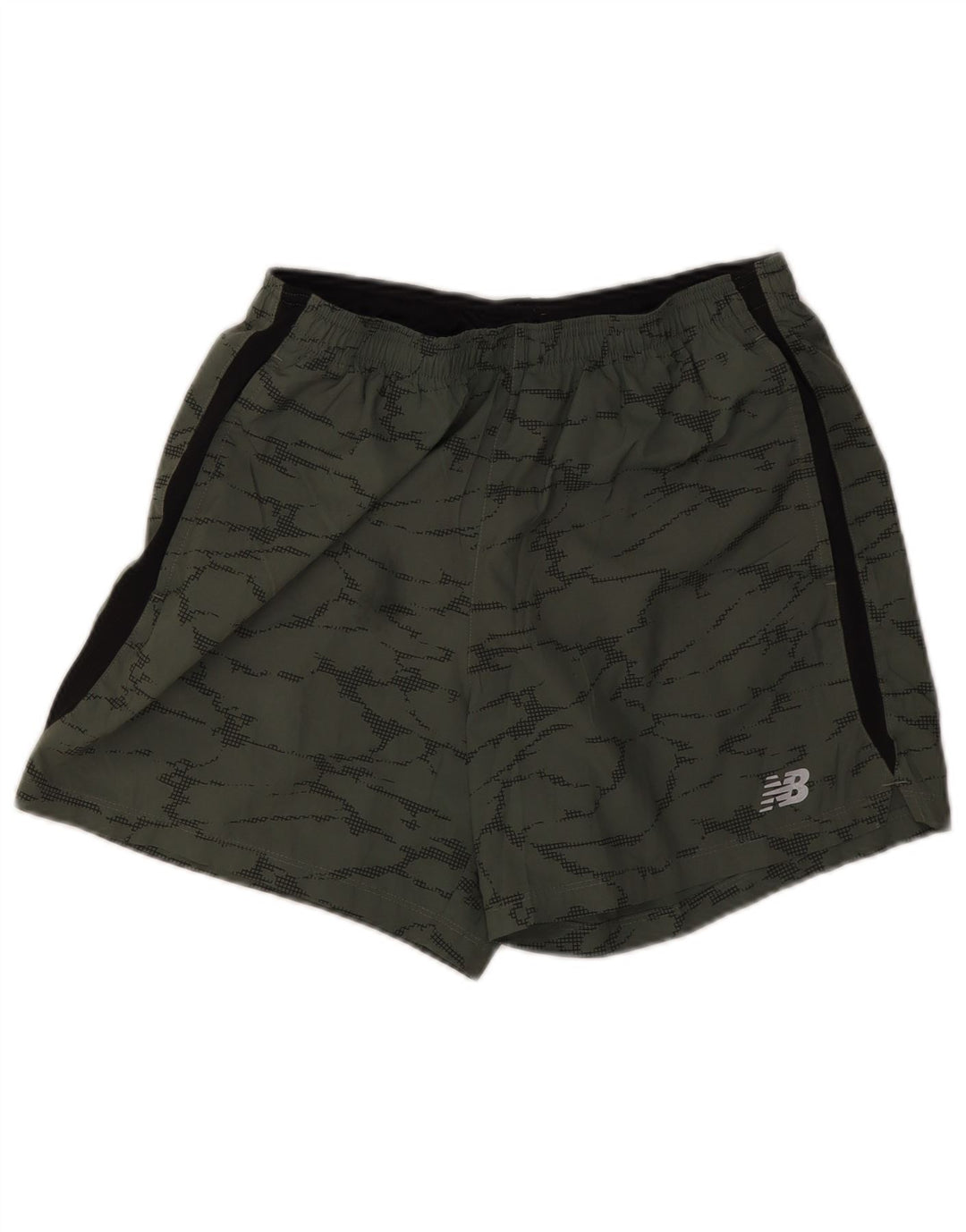 Pantaloncini sportivi da uomo New Balance medio poliestere mimetico kaki