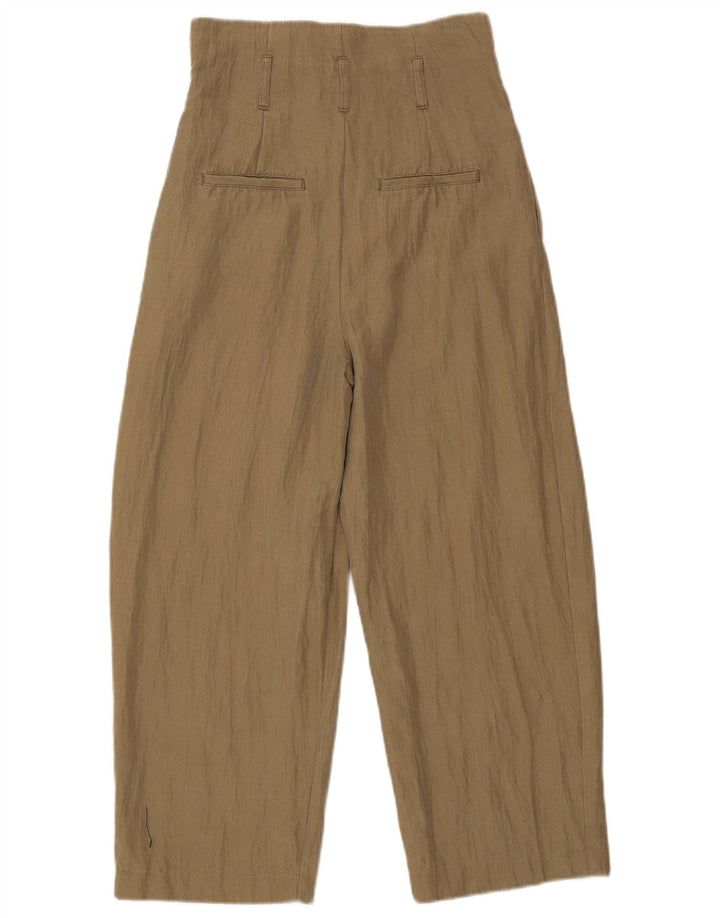 Pantaloni corti con pegging da donna Zara piccoli W26 L24 kaki
