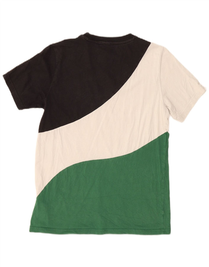 T-shirt da uomo Puma Top Small in cotone color block multicolore