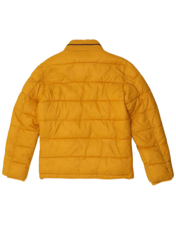 Guess Giacca imbottita con cappuccio da uomo UK 36 Small Nylon giallo