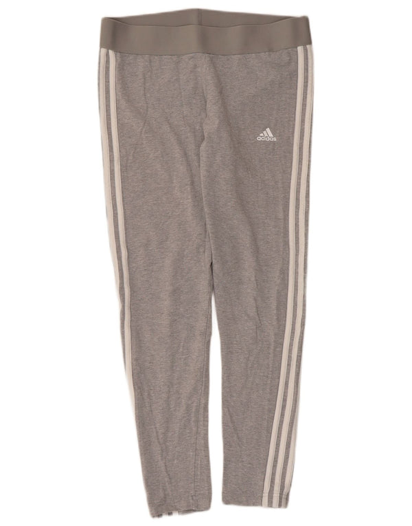 Leggings corti Adidas da donna UK 16/18 grande cotone grigio