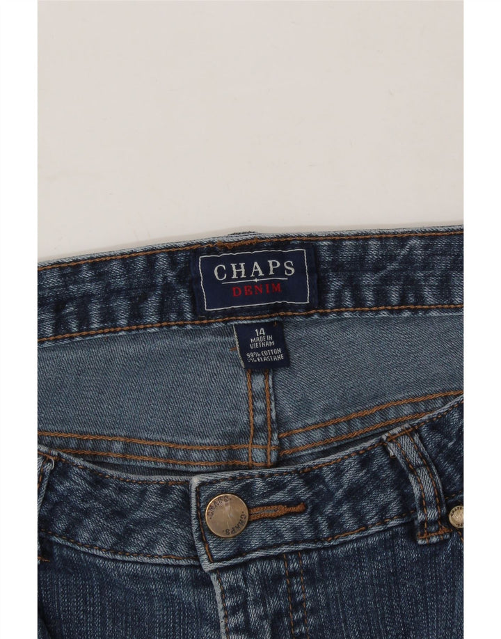 CHAPS Womens Straight Jeans US 14 XL W36 L28 Blue Cotton Vintage Chaps and Second-Hand Chaps from Messina Hembry 