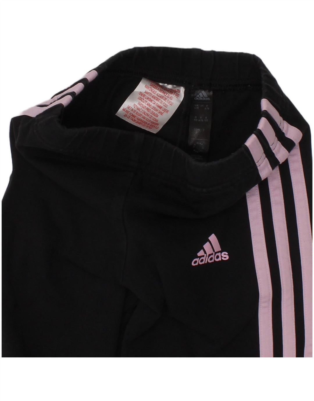 Leggings Adidas Bambina 6-7 Anni Cotone Nero