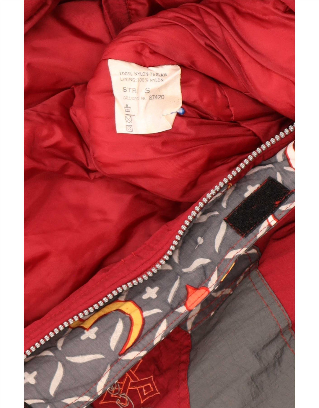 Tuta da sci da donna X-Cape UK 10 Small Nylon geometrico rosso