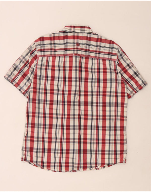 Camicia a maniche corte da uomo Fat Face Grande cotone a quadri multicolore