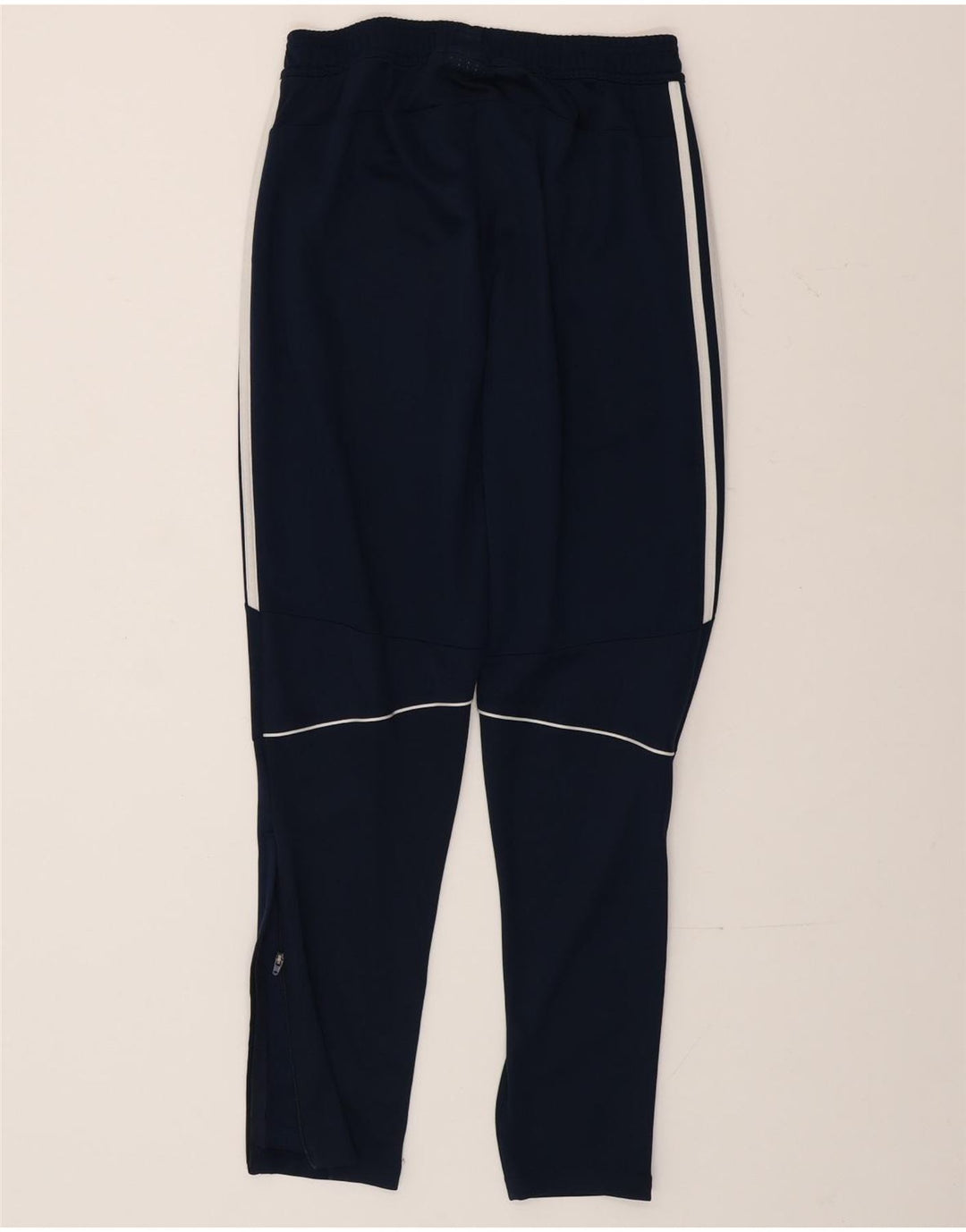 Pantaloni da tuta da uomo Adidas Small in poliestere blu navy