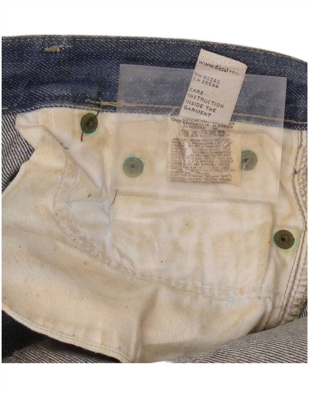 Jeans Bootcut da donna Diesel W32 L32 cotone blu