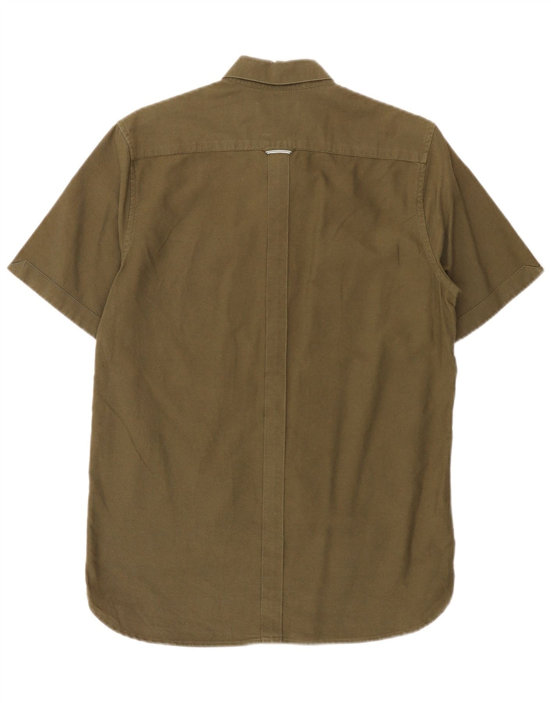 Camicia da uomo a maniche corte Regular Fit Fred Perry piccola in cotone verde