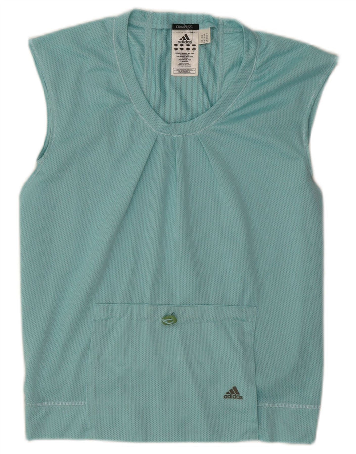 Canottiera Adidas Clima 365 da donna UK 10 piccola poliestere blu