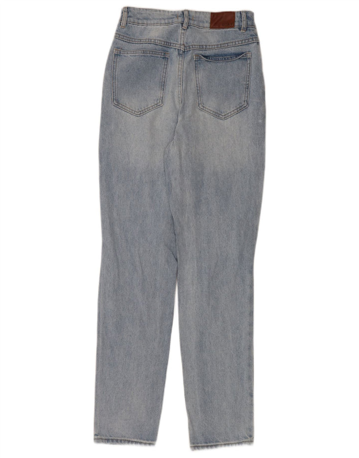 Jeans Roxy da donna a vita alta effetto consumato W26 L30 cotone blu
