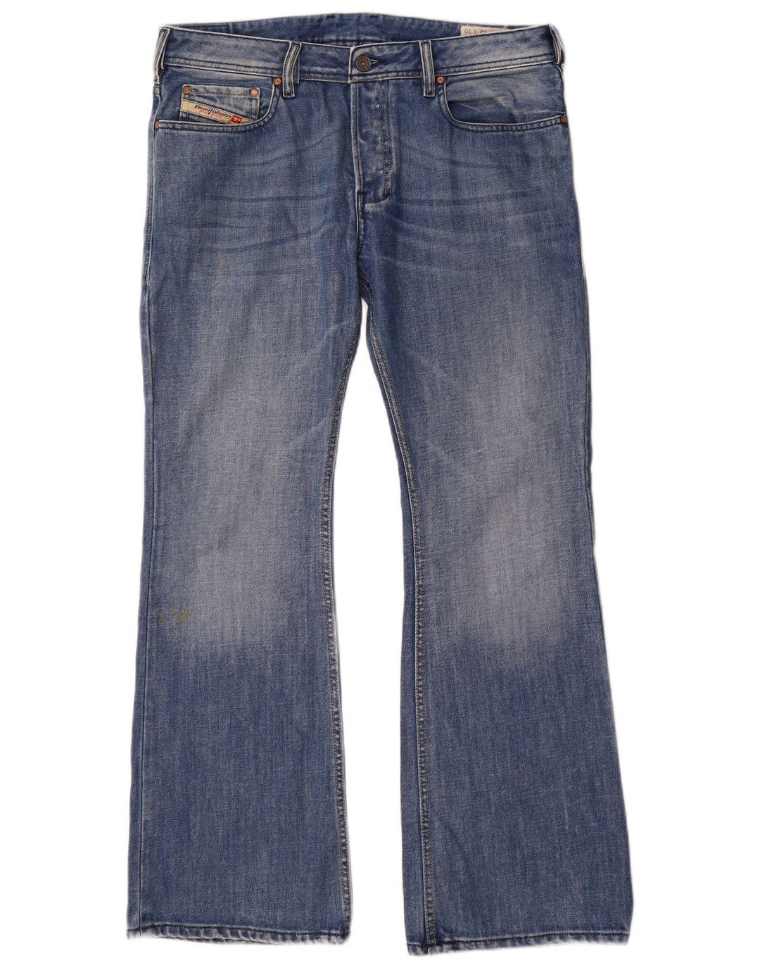 DIESEL Jeans Zathan Bootcut da uomo W32 L30 cotone blu