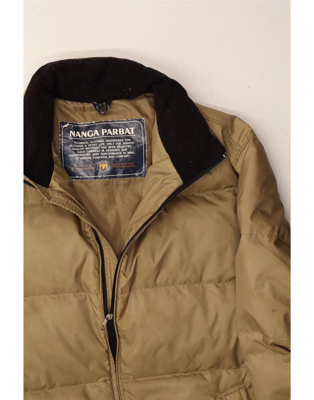 NANGAPARBAT Giacca imbottita da uomo IT 58 4XL Poliestere Beige