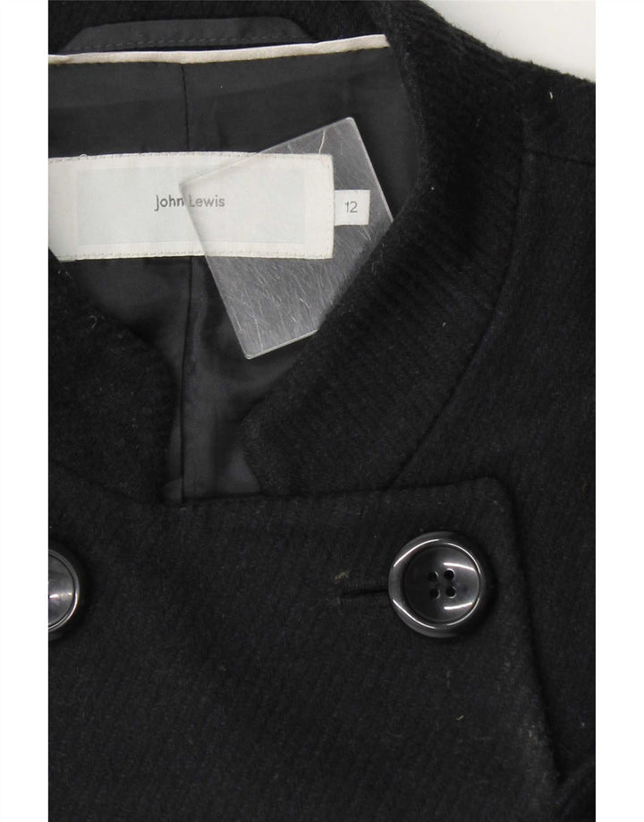 Cappotto doppiopetto da donna John Lewis UK 12 medio nero
