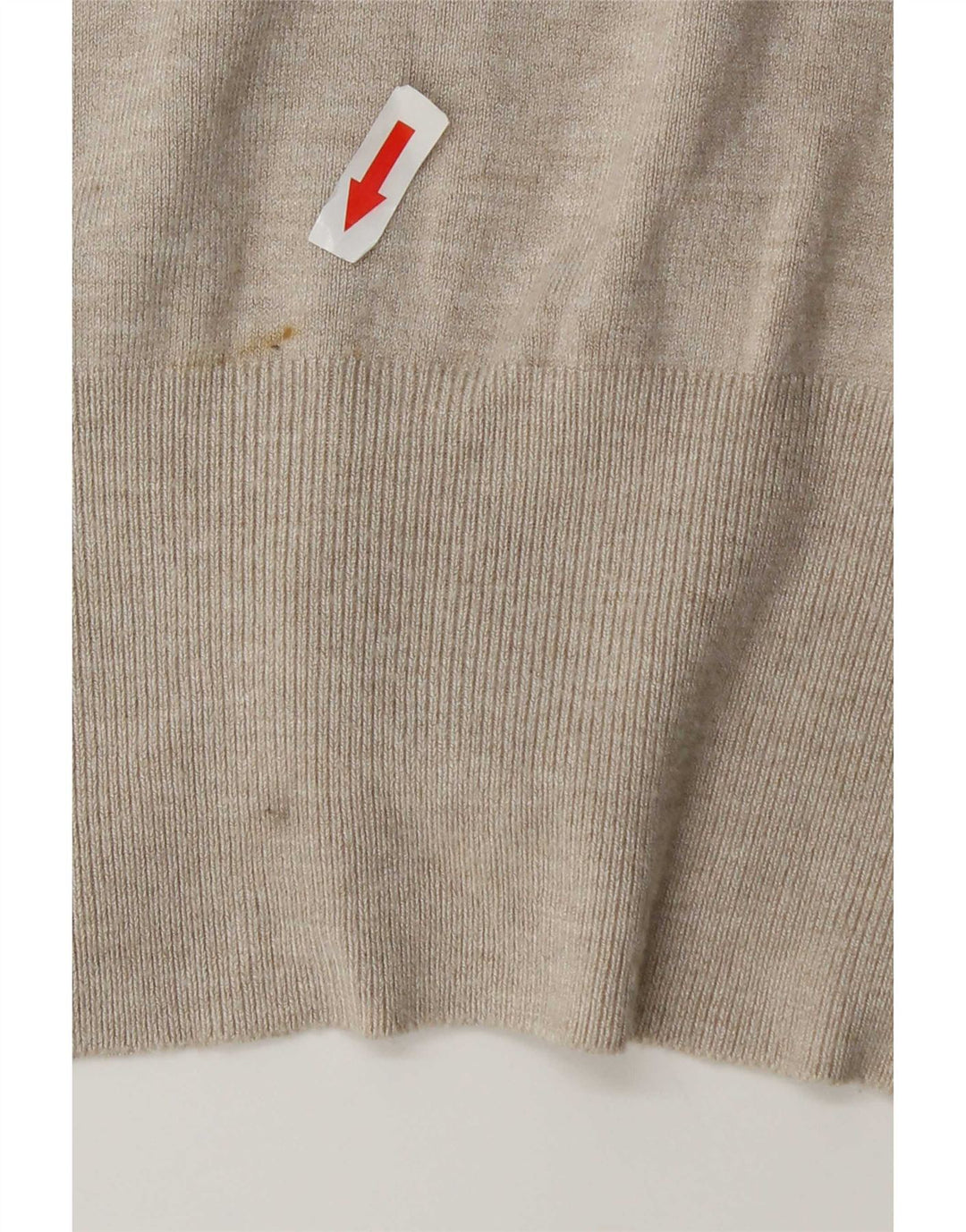 Maglione cardigan da donna Zara UK 14 Rayon beige medio