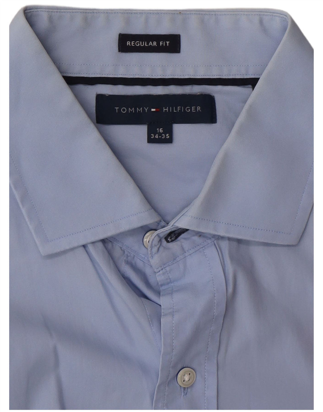 Camicia da uomo vestibilità regolare Tommy Hilfiger taglia 16 grande blu