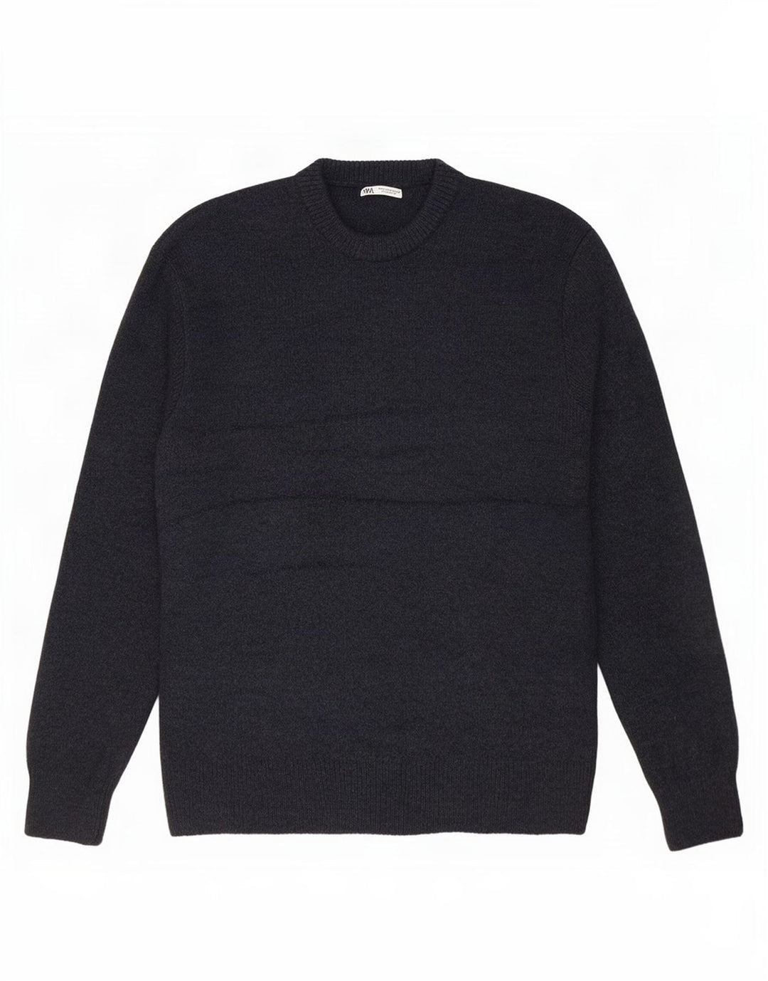 Maglione maglione girocollo da uomo Zara grande in acrilico blu navy