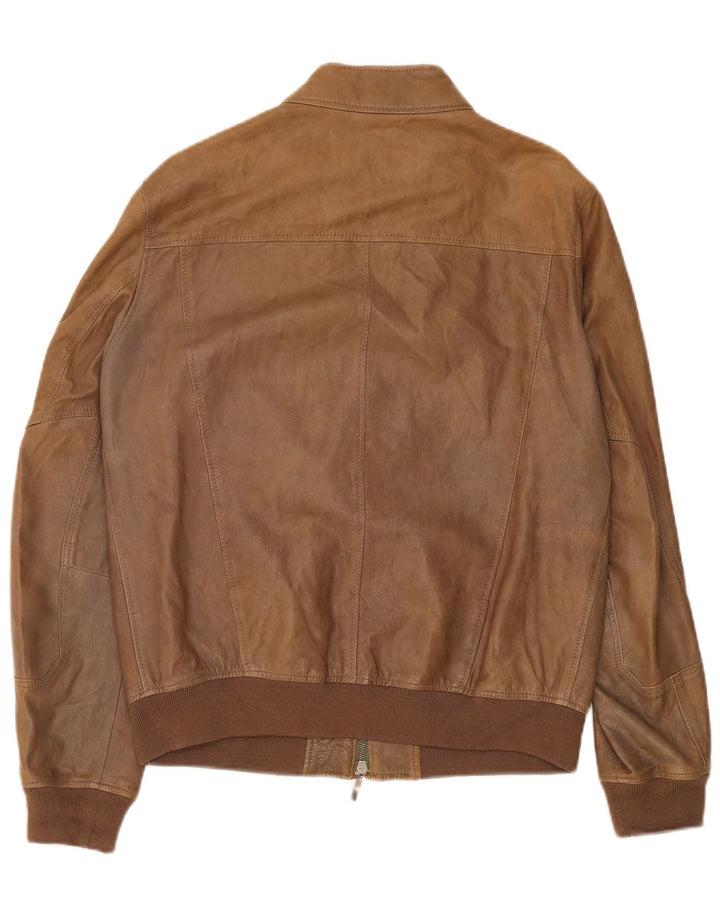 Giacca in pelle da uomo Jeckerson UK 42 XL Marrone