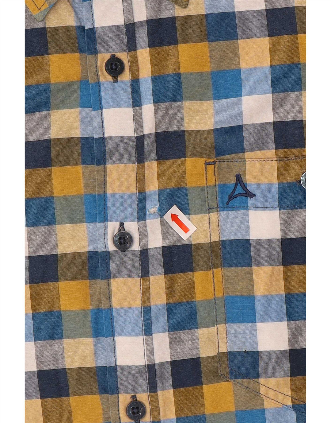 Camicia da uomo Schoffel Large in cotone a quadri multicolore