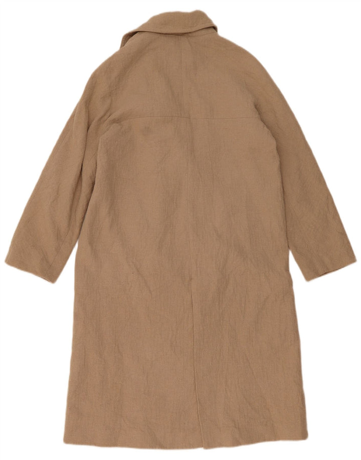 Cappotto doppiopetto da donna ZARA UK 14 Cotone beige medio