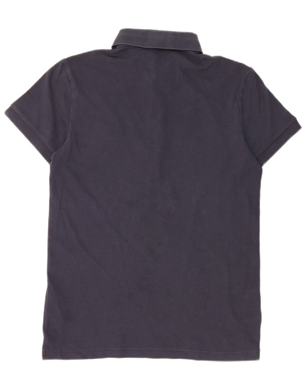Polo slim fit da uomo Hugo Boss piccola in cotone blu navy