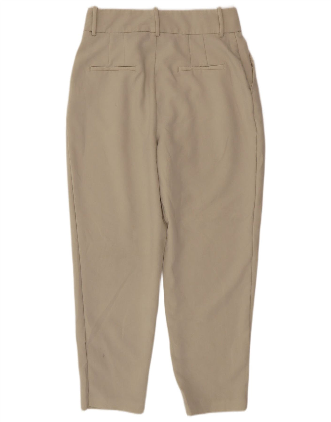 Pantaloni da abito affusolati da donna Zara grandi W30 L26 poliestere beige