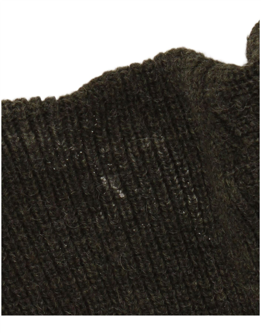 Maglione Barbour da uomo con zip e collo XL in lana nuova kaki