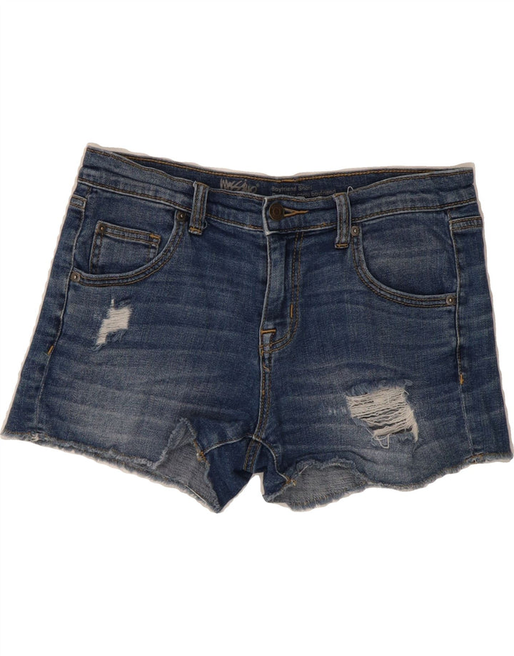 MOSSIMO Womens Distressed Denim Shorts US 4 Small W30  Blue Cotton Vintage Mossimo and Second-Hand Mossimo from Messina Hembry 