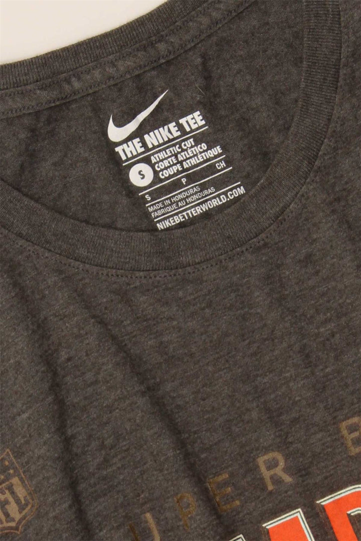 NIKE Mens Denver Broncos Graphic T-Shirt Top Small Grey