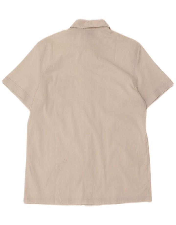 Camicia Uomo Trussardi Jeans Manica Corta Cotone Bianco Medio
