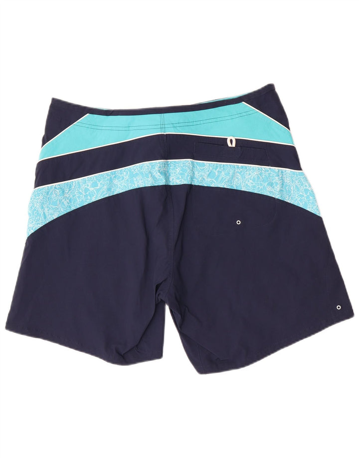 Pantaloncini da bagno Nike da uomo grandi color block blu navy
