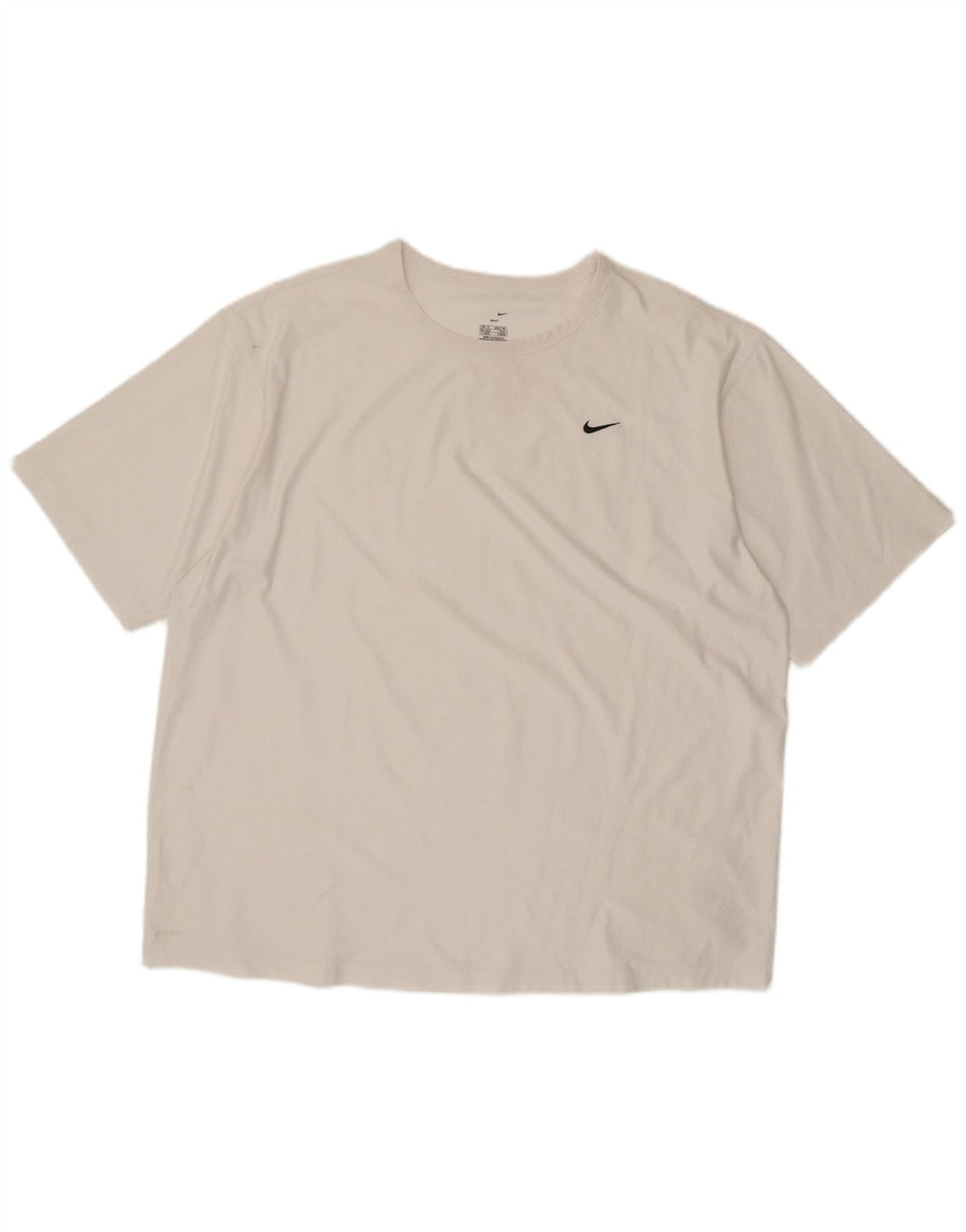 T-shirt da uomo Nike Dri Fit Top UK 45/47 XL poliestere bianco