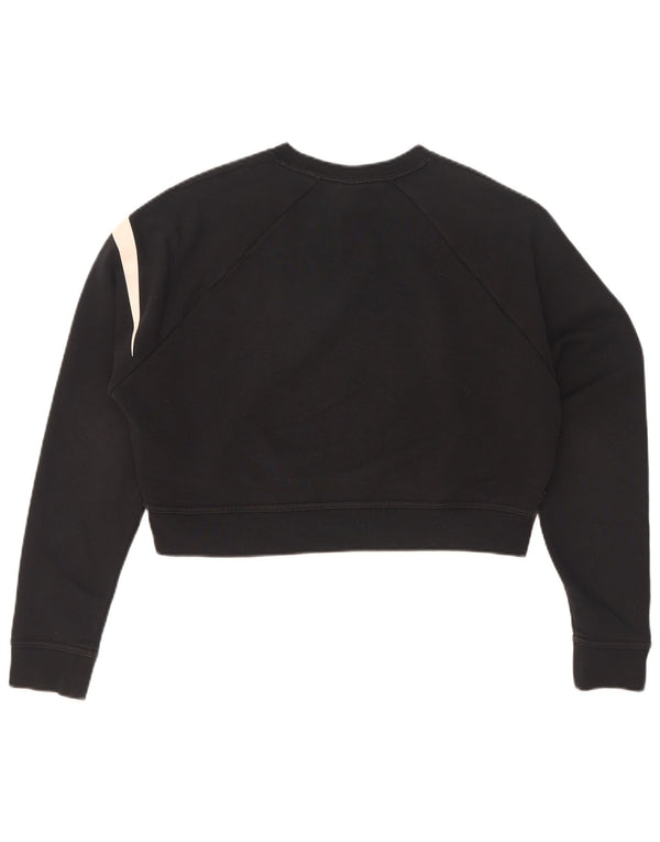 Felpa con grafica corta oversize da donna Nike UK 6 XS nera
