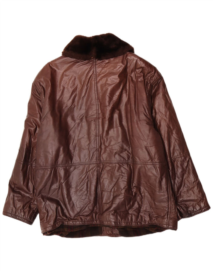 Giacca in pelle da uomo Douglas EU 52 XL Marrone Classica