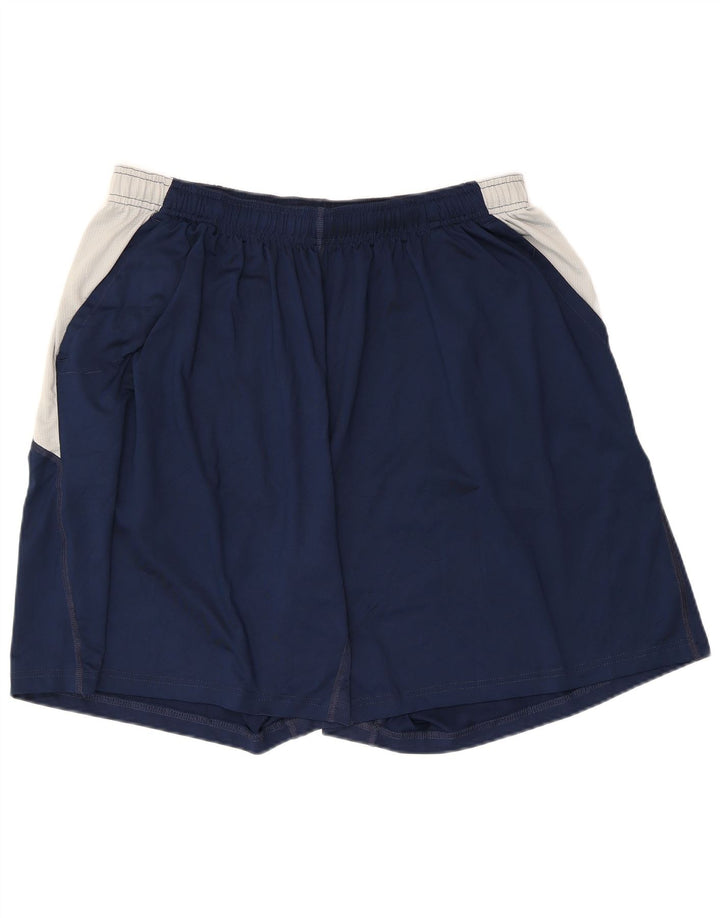 Pantaloncini sportivi da uomo Russell Athletic 2XL Poliestere color block blu navy