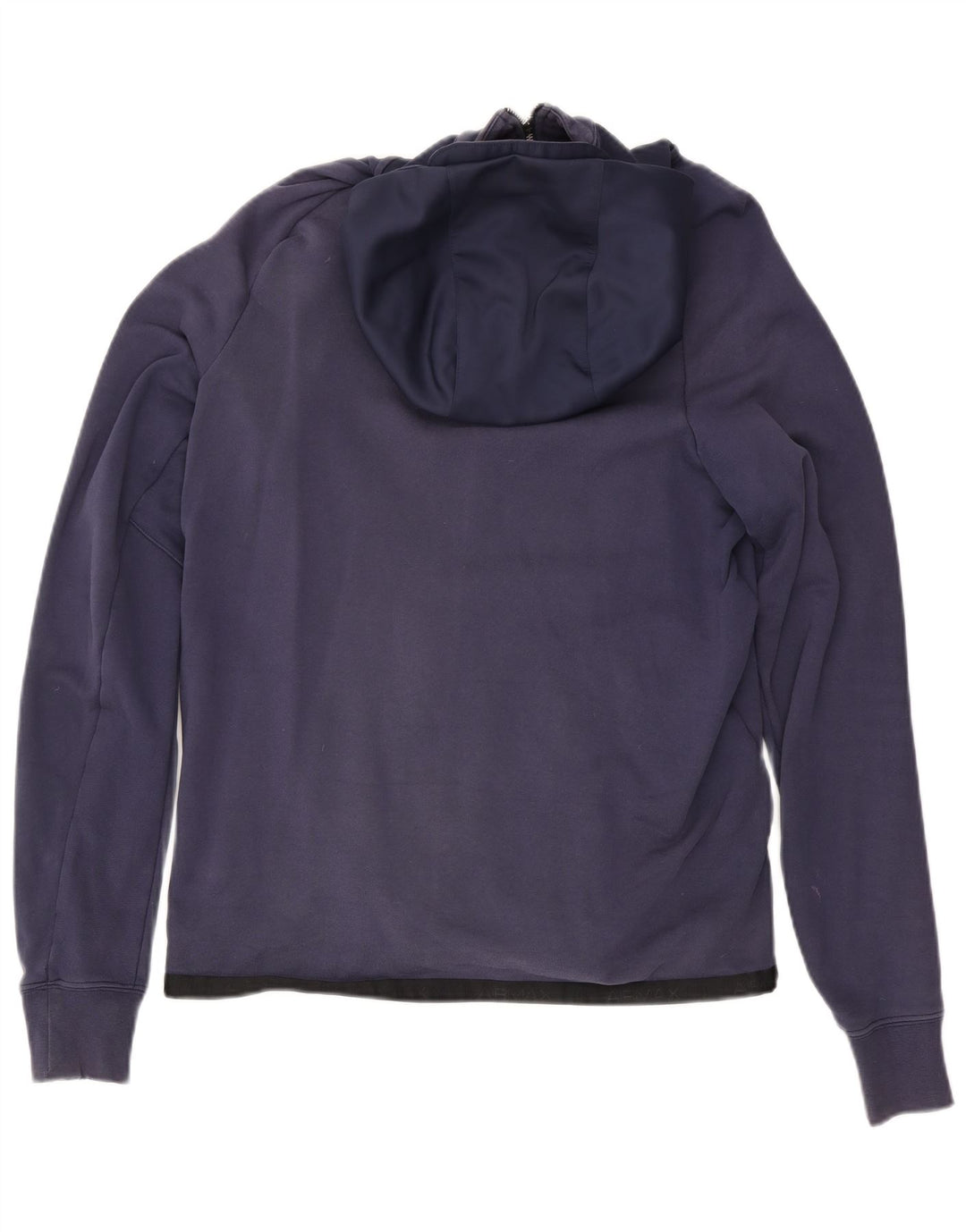 Felpa con cappuccio e zip grafica Nike da uomo blu navy medio