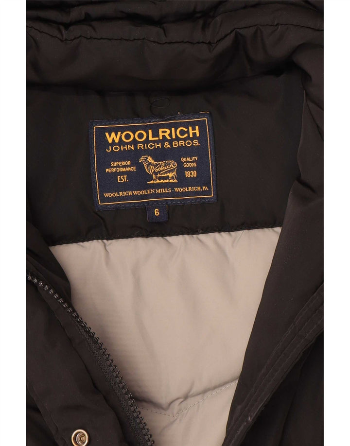 Giacca imbottita con cappuccio per ragazze Woolrich 5-6 anni nera