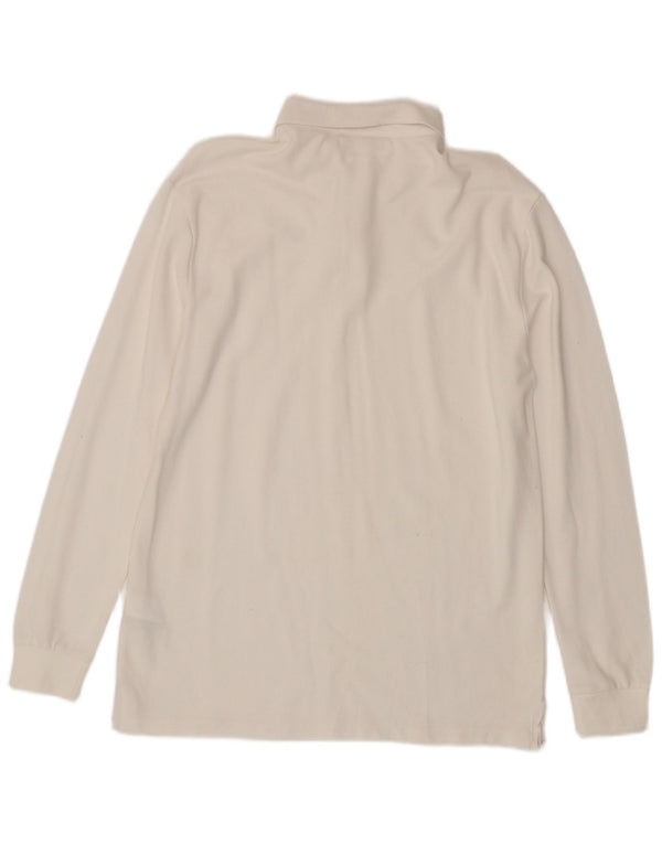 Polo Zara da bambino a maniche lunghe 13-14 anni in cotone bianco