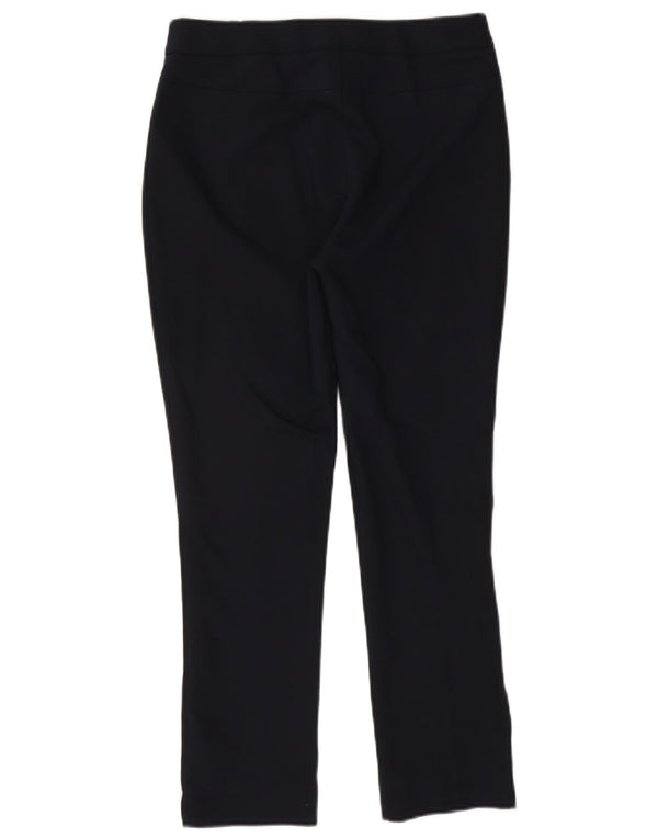 Pantaloni da abito slim da donna Hobbs UK 10 piccoli in cotone blu navy