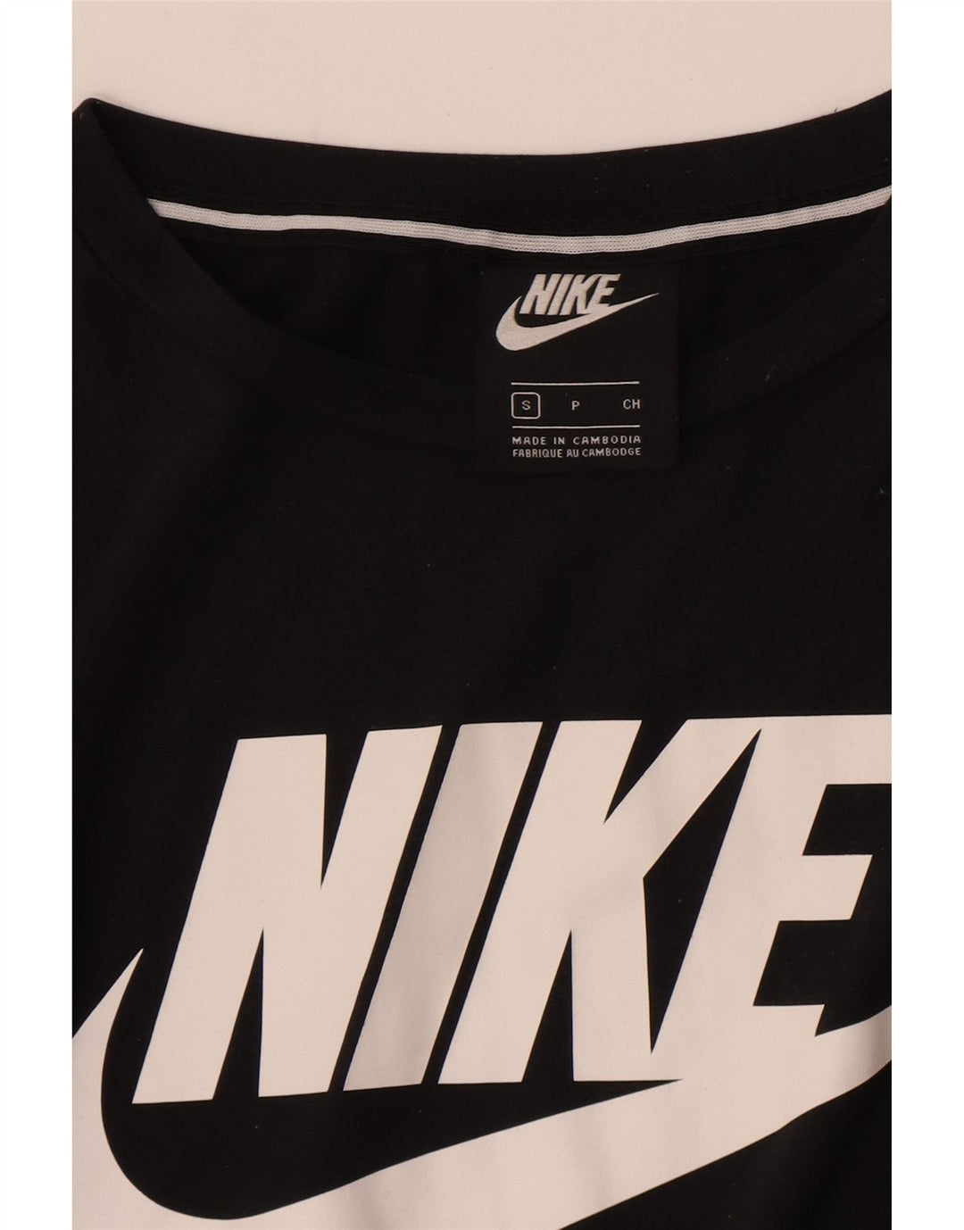 T-shirt grafica da donna Nike Top UK 10 piccola nera