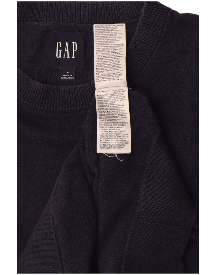 Maglione maglione girocollo da uomo Gap in cotone blu navy medio