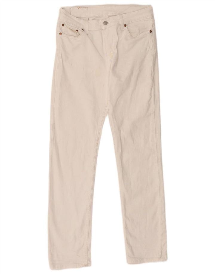Jeans Levi's Uomo 511 Slim W30 L32 Cotone Bianco