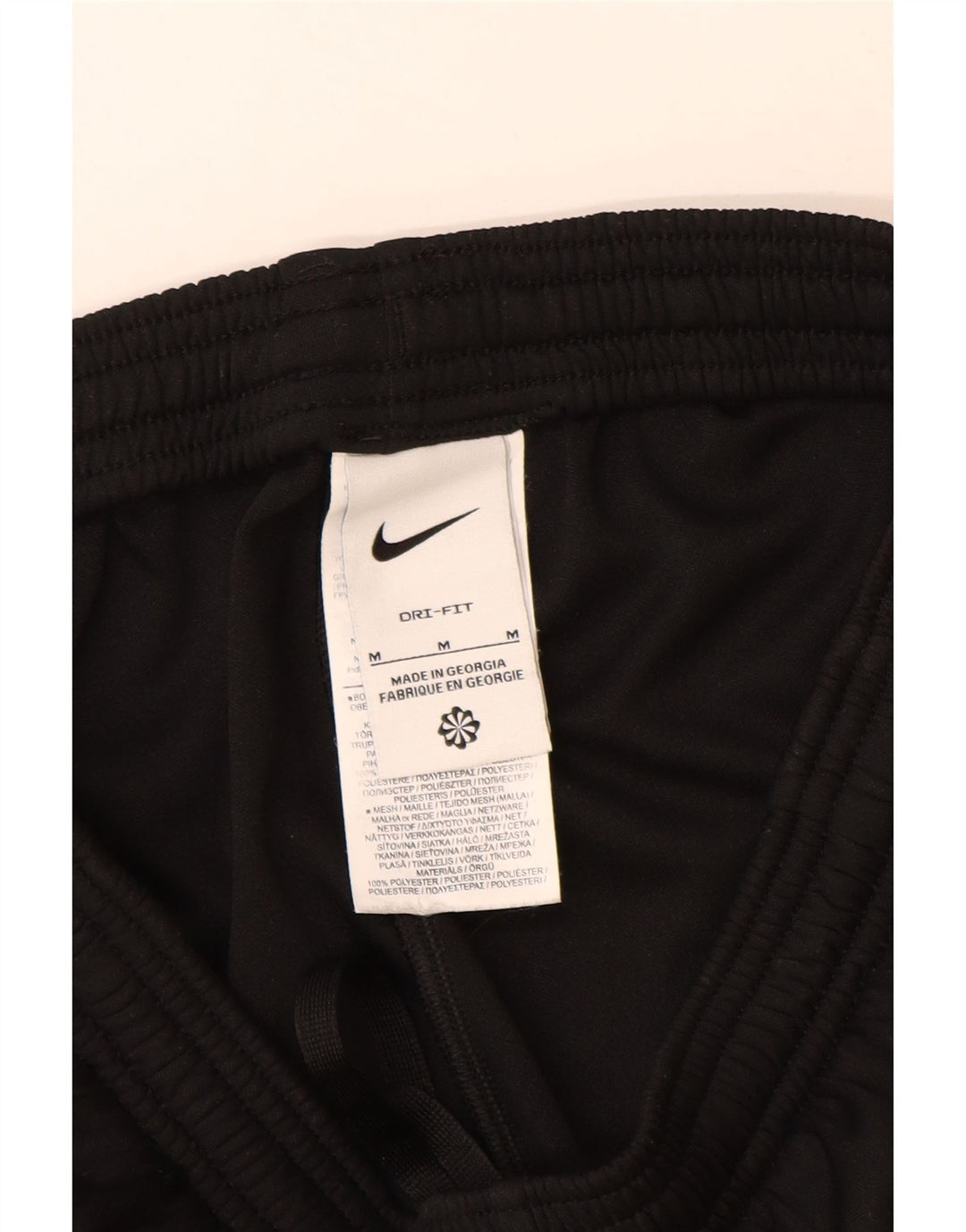 Pantaloni da tuta Nike Dri Fit da uomo, poliestere nero medio