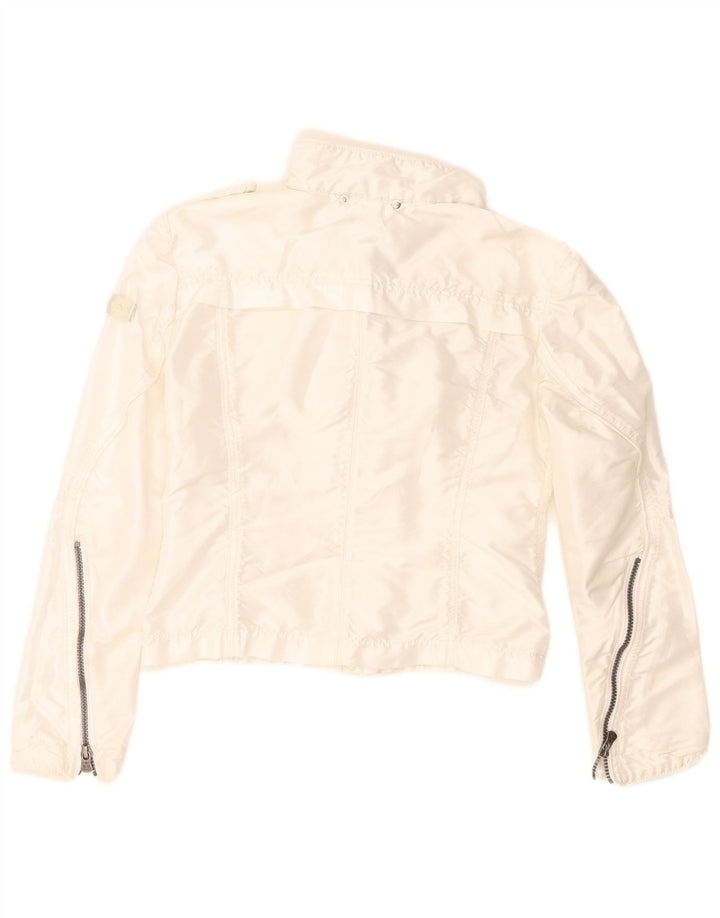 Giubbotto bomber corto da donna PEUTEREY IT 40 piccolo bianco