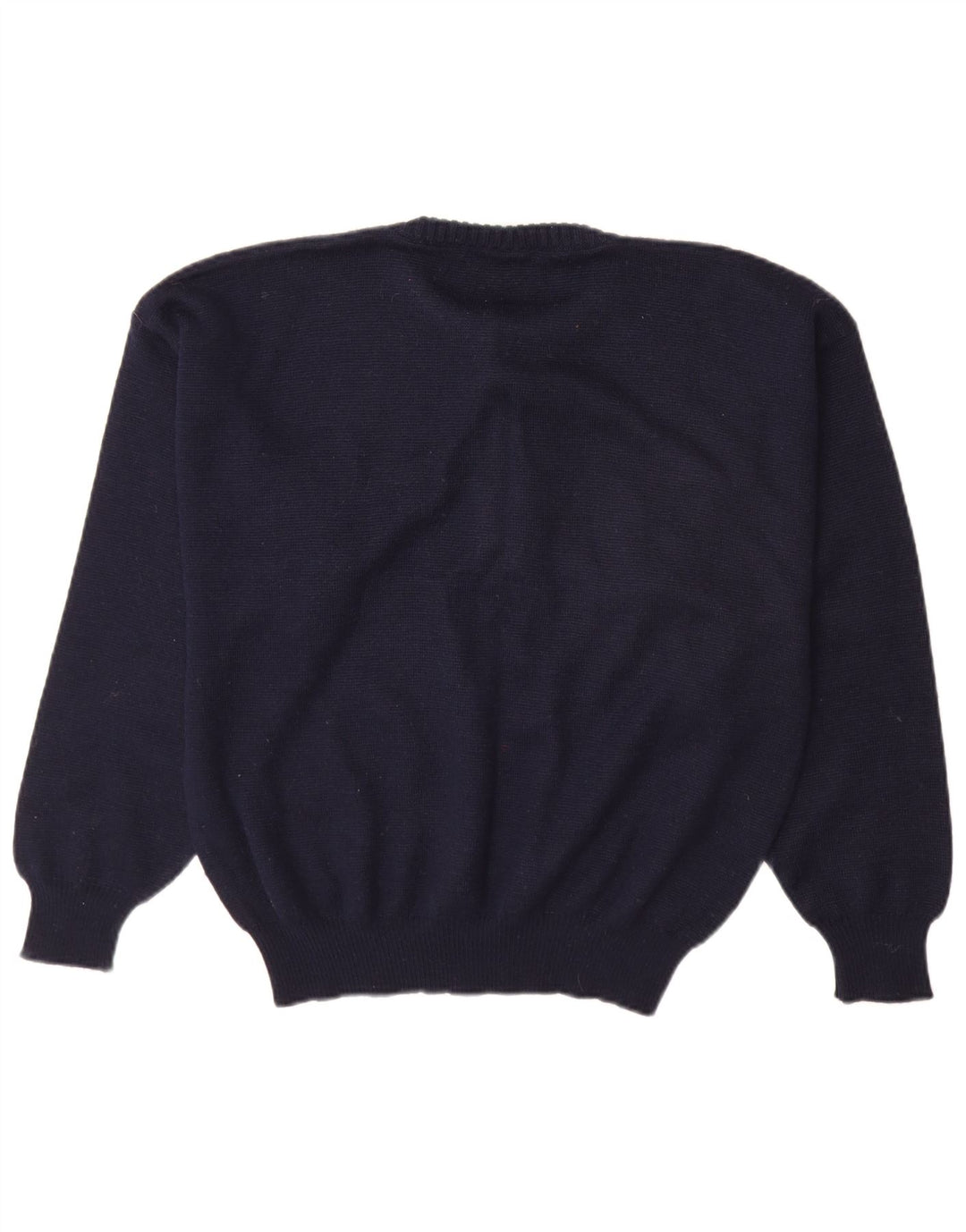 Maglione Maglione Girocollo Uomo Piu Verona IT 46 Small Blu Navy Lana